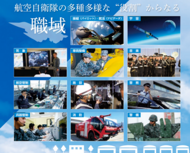 航空自衛隊の多種多様な役割からなる職域