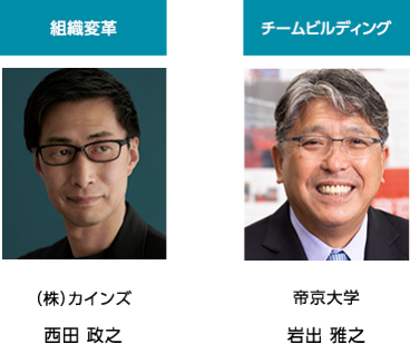 働きがいのある会社の創り方 働き方改革 その先へ  シスコの働きがいのある会社づくり シスコシステムズ　代表執行役員会長　鈴木 和洋 働きがいのある会社ランキング1位コンカーが語る 最高の働きがいの創り方 コンカー　代表取締役社長　三村 真宗  働く場所の多様性 パソナグループが目指す新しい働き方 ～淡路島への本社機能の一部移転～ パソナグループ　副社長　執行役員　渡辺 尚  企業防災 不測の事態におけるリーダーシップと危機管理能力 全日本空輸　常勤顧問／元 航空自衛隊　航空支援集団　司令官　山田 真史  戦略総務 ニューノーマル。戦略総務の役割と必要スキル 月刊総務　代表取締役社長 　戦略総務研究所 　所長　豊田 健一  チームビルディング術 ラグビーから学ぶ、リーダーシップと組織マネジメント 元 早稲田大学ラグビー蹴球部監督／チームボックス　代表取締役　中竹 竜二
