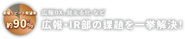 業務効率化・コスト削減・従業員満足度UPを実現！