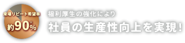 業務効率化・コスト削減・従業員満足度UPを実現！