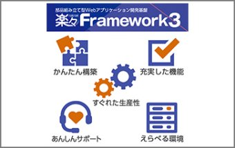 ローコード開発プラットフォーム　楽々Framework3