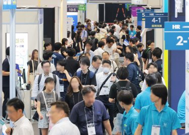 会場の様子：通路