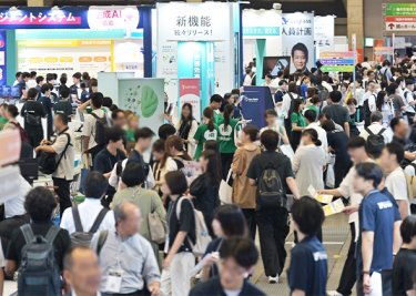 会場の様子：通路