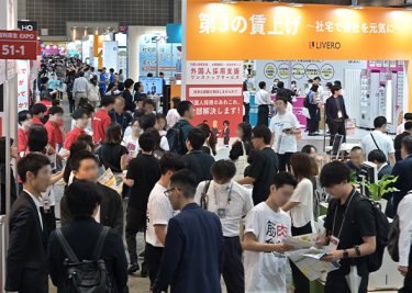 会場の様子：通路