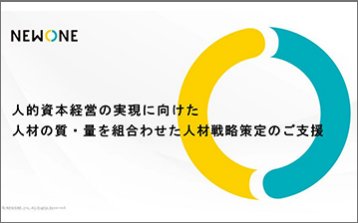 【ご紹介資料】人的資本経営実現に向けた人材の質・量からの人事戦略策定サービス