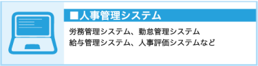 人事管理システム（労務管理システム、勤怠管理・給与管理システム、人事評価システムなど）